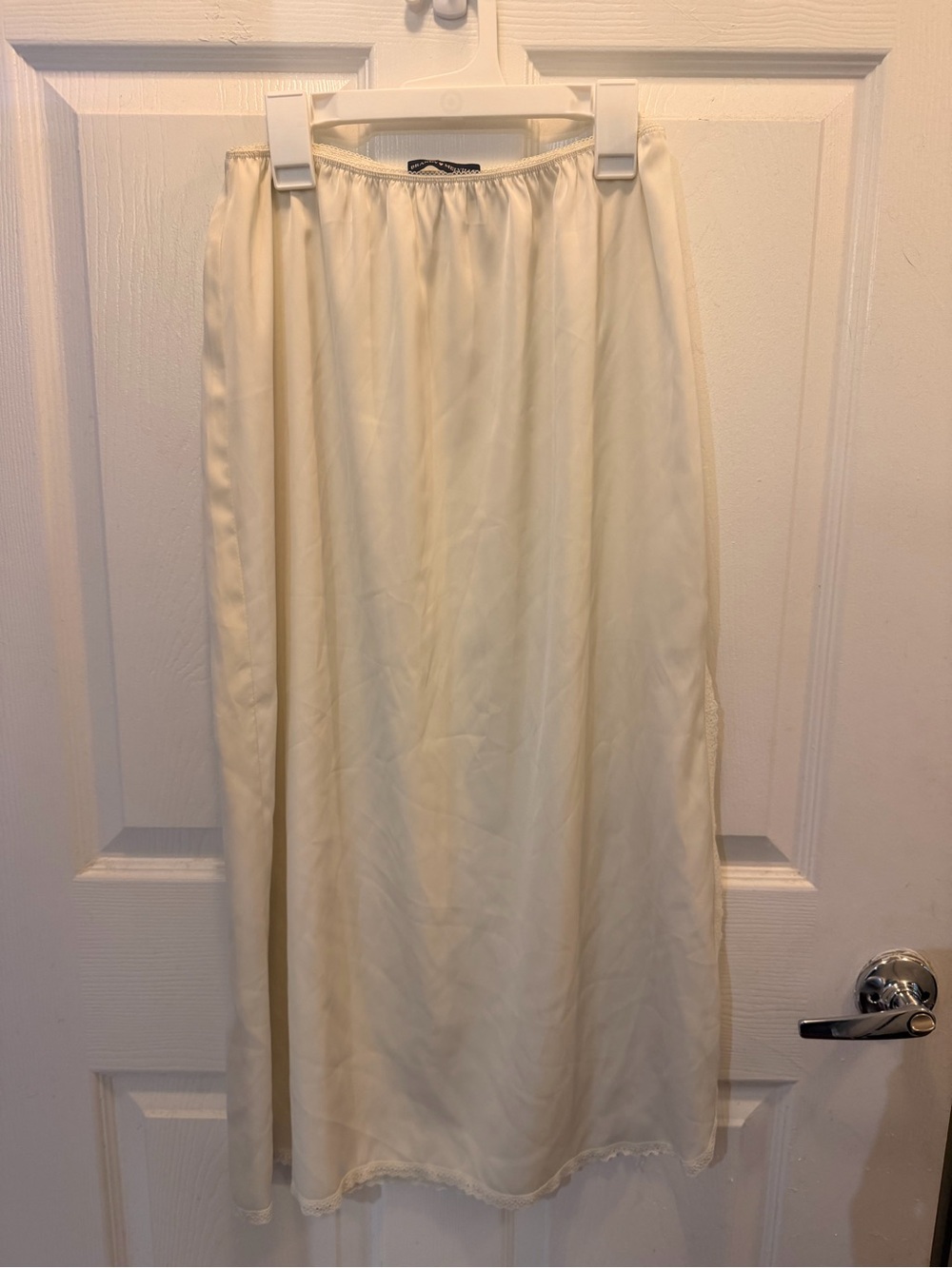 Brandy Melville Classic Cream Half Slip Skirt